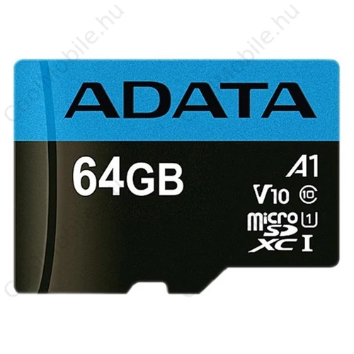 ADATA Memóriakártya MicroSDXC 64GB + Adapter UHS-I CL10 (100/25)