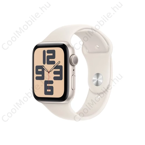 Apple Watch SE (2024) 40mm csillagfény alumínium tok, csillagfény sportszíj S/M