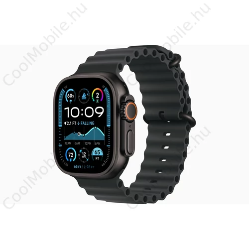 Apple Watch Ultra 2 49mm fekete titán tok fekete óceán szíj