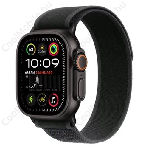 Apple Watch Ultra 2 49mm fekete titán tok fekete terep pánt (M/L)