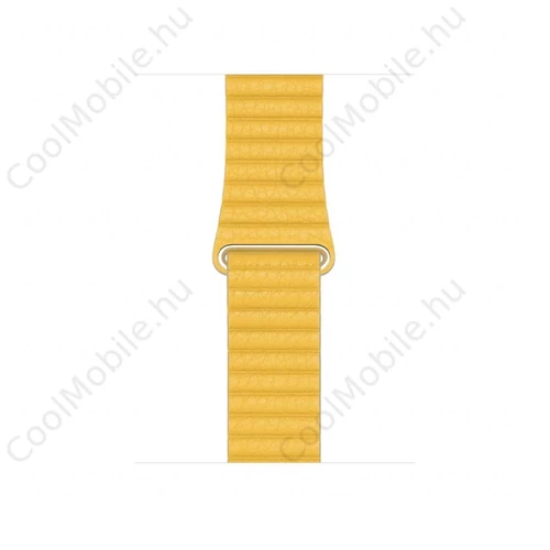 Apple Watch 42/44mm bőr szíj, M méretű, Meyer citrom