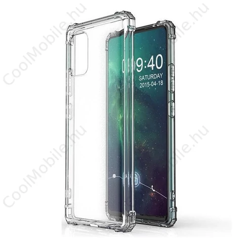 Apple Wooze Silicone Armor iPhone 16 Pro szilikon tok, légpárnás sarok, átlátszó