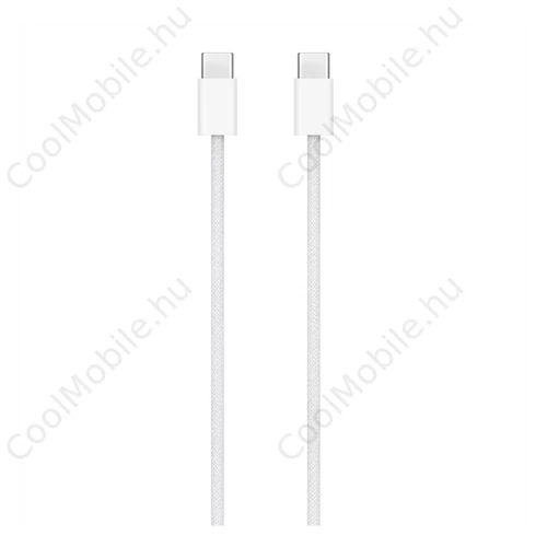 Apple Type-C / Type-C töltő kábel, 240W, 2m, fehér (MU2G3ZM/A) Retail dobozos