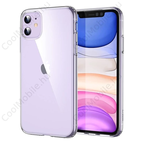 Apple iPhone 11 Ultra Slim 0,3mm szilikon tok, átlátszó