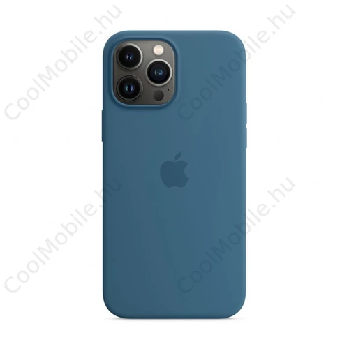 Apple iPhone 13 Pro Max MagSafe-rögzítésű szilikon tok, cinegekék
