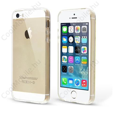 Apple iPhone SE/5/5S Ultra Slim 0,3mm szilikon tok, átlátszó