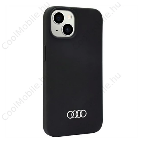 Audi Apple iPhone 13 / 14 / 15 szilikon tok, sötétszürke