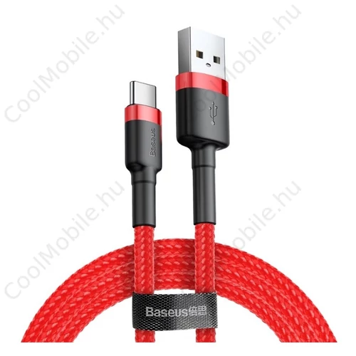 Baseus Cafule USB / Type-C töltő- és adatkábel 2A, 2m, piros