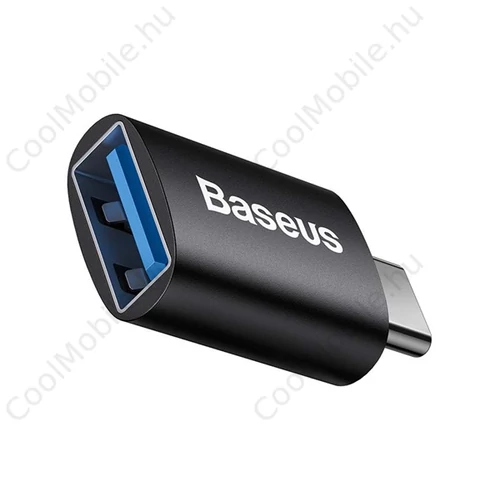 Baseus Ingenuity USB Type-C-USB-A OTG adapter, fekete