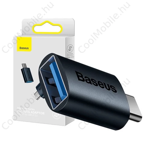 Baseus Ingenuity USB Type-C-USB-A OTG adapter, kék