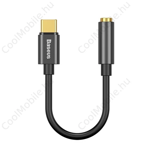 Baseus L54 USB Type-C audioadapter + 3,5 mm-es mini jack, fekete