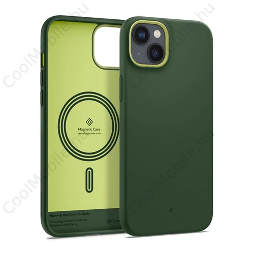 Caseology Nano Pop Apple iPhone 14 Plus Avo Green MagSafe tok, zöld