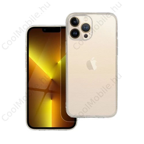 Clear 2mm iPhone 13 Pro Max tok átlátszó, (kamera védelemmel)