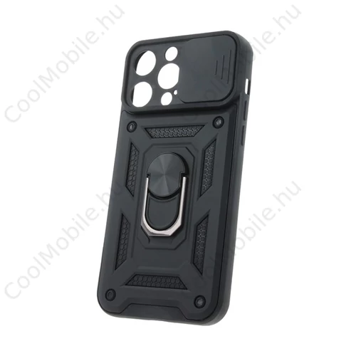 Defender Slide iPhone 14 Pro ütésálló tok, fekete
