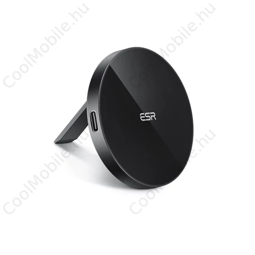 ESR HaloLock Kickstand vezeték nélküli MagSafe wireless gyorstöltő, fekete