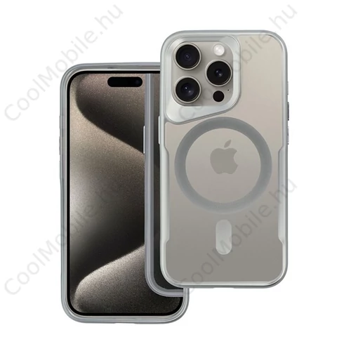 Ergofit Apple iPhone 16 MagSafe kompatibilis hátlap tok, ezüst