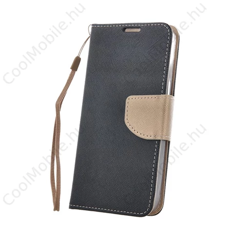 Fancy Samsung Galaxy A25 5G flip tok, fekete-arany