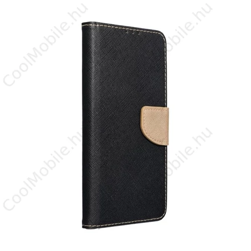 Fancy Xiaomi Redmi Note 11/11S flip tok, fekete-arany