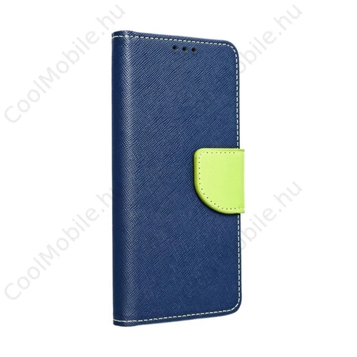 Fancy Xiaomi Redmi Note 11/11S flip tok, kék-lime