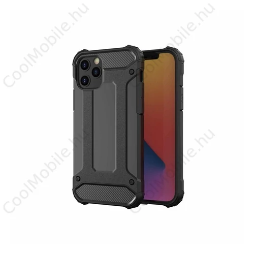 Forcell Armor hátlap tok, Apple iPhone 13 Pro, fekete