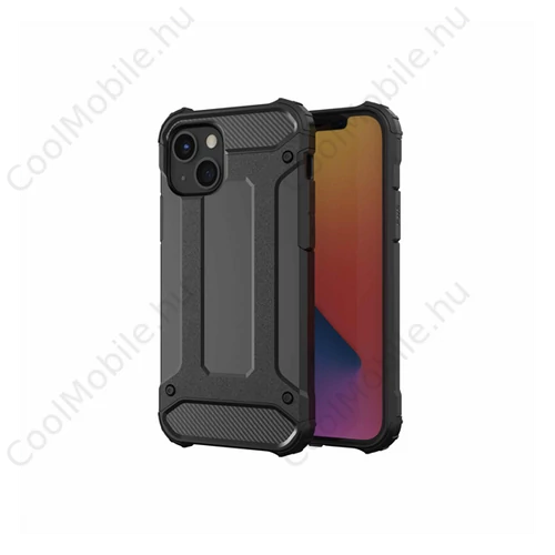 Forcell Armor hátlap tok, Apple iPhone 14 Plus, fekete