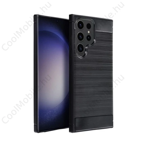 Forcell Carbon hátlap tok Samsung Galaxy A13 4G, fekete