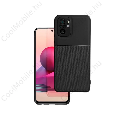 Forcell Noble hátlap tok, Xiaomi Redmi Note 10 Pro/Redmi Note 10 Pro Max, fekete