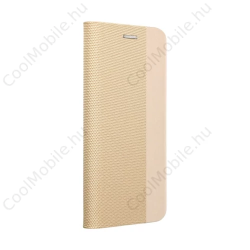 Forcell Sensitive mágneses flip tok Apple iPhone 15 , arany