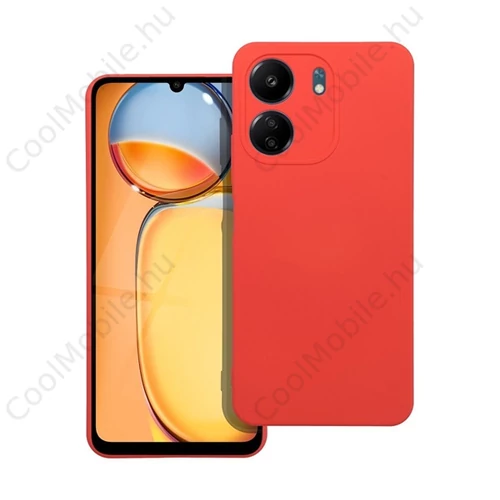 Forcell Silicone Xiaomi redmi 13C szilikon tok, barack