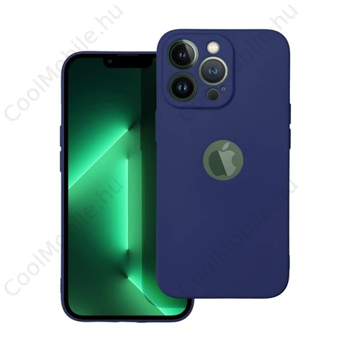 Forcell Soft Apple iPhone 13 Pro szilikon tok, sötét kék