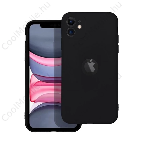 Forcell Soft szilikon hátlap tok Apple iPhone 11 Pro Max, fekete