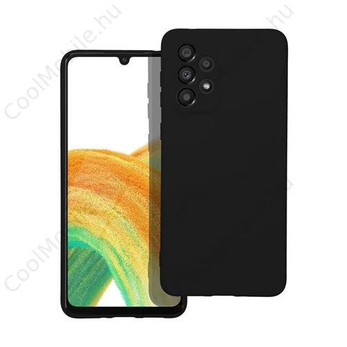 Forcell Szilikon Lite hátlap tok Samsung Galaxy A33 5G, fekete