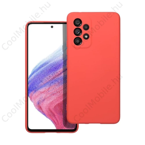 Forcell Szilikon Lite hátlap tok Samsung Galaxy A53 5G, rózsaszín