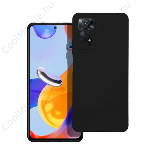 Forcell Szilikon Lite hátlap tok Xiaomi Redmi Note 11 Pro/11 Pro 5G, fekete