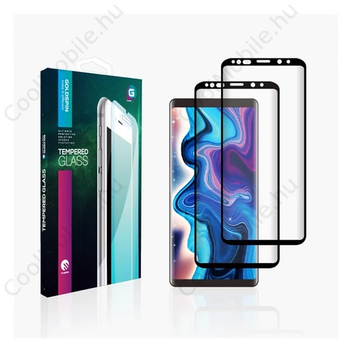 Goldspin Huawei Y6 2019 Nano Silk teljes kijelzős üvegfólia, fekete