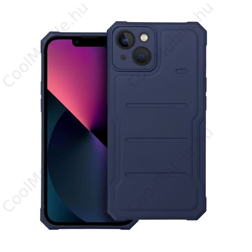 Heavy Duty Apple iPhone 13 ütésálló szilikon tok, kék