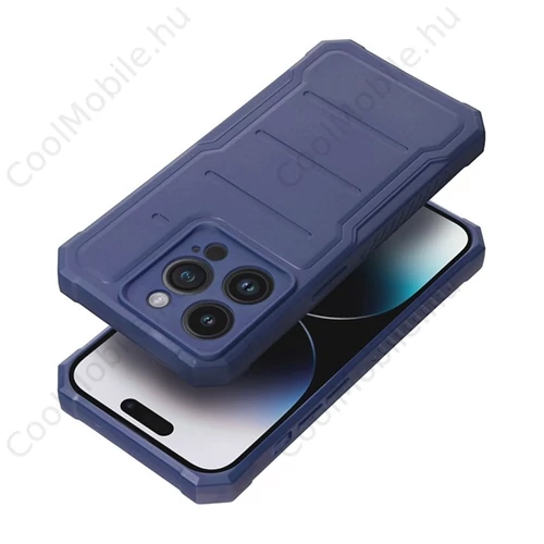 Heavy Duty Apple iPhone 14 Pro ütésálló szilikon tok, kék
