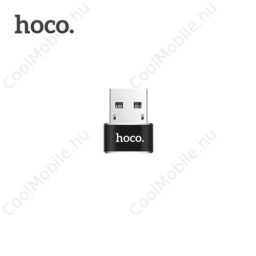 Hoco UA6 OTG adapter USB A - Type C, fekete