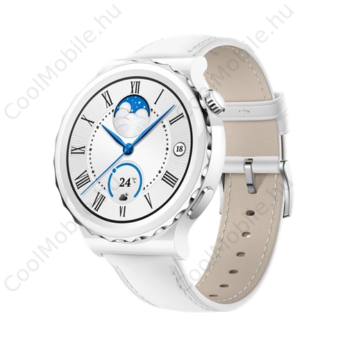 Huawei WATCH GT 3 Pro 43mm Fehér bőr szíj
