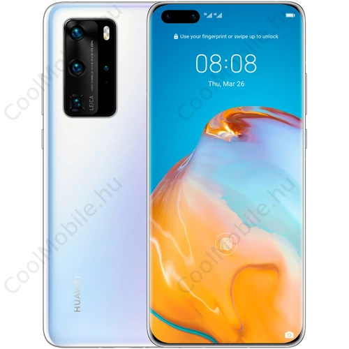 Huawei P40 5G 128GB 8GB Dual jégfehér