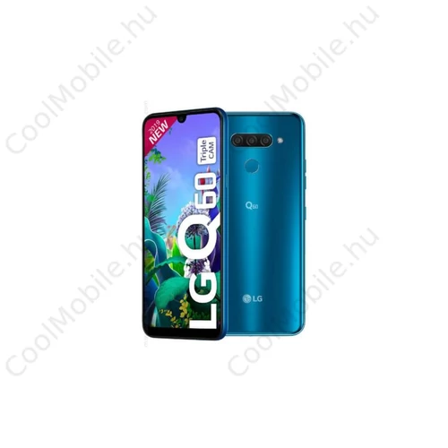 LG Q60 64GB Dual LMX525 kék 1 év gyártói garancia