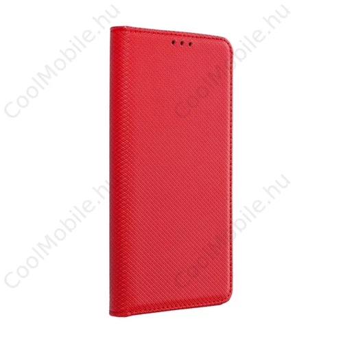 Magnet Samsung Galaxy A13 4G mágneses flip tok, piros