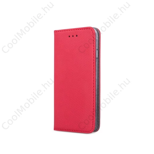 Magnet Xiaomi 14 Pro mágneses flip tok, piros