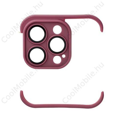Mini bumper szilikon tok, Apple iPhone 14 Pro, cseresznye