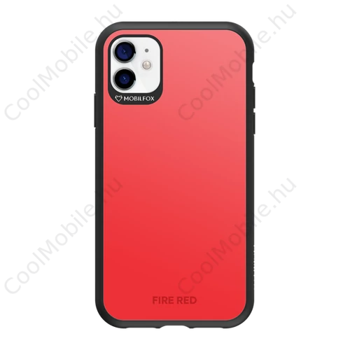Mobilfox Apple iPhone 12 full-shock 2.0 hátlap tok, Fire Red