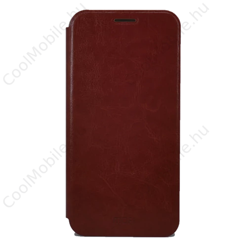 Mofi PU Bőr flip tok Apple iPhone XS Max, barna