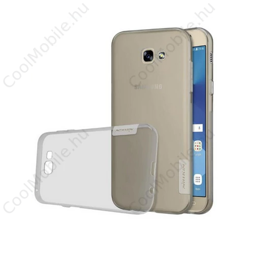 Nillkin Nature Samsung A320 Galaxy A3 (2017), szilikon tok, fekete-átlátszó
