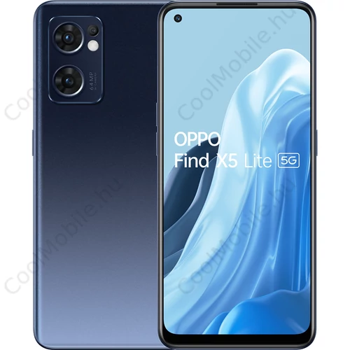 OPPO Find X5 Lite 5G 256GB 8GB RAM Dual fekete