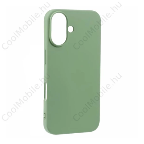 Phoner Apple iPhone 16 szilikon tok, sötétzöld