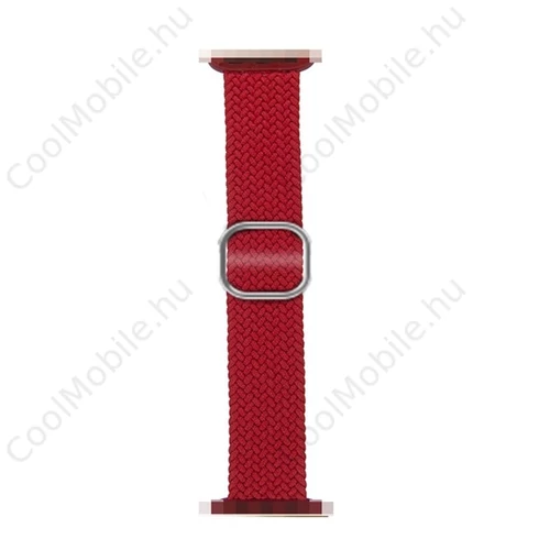 Phoner Hook Apple Watch csatos fonott szövet szíj, 38/40/41mm, piros